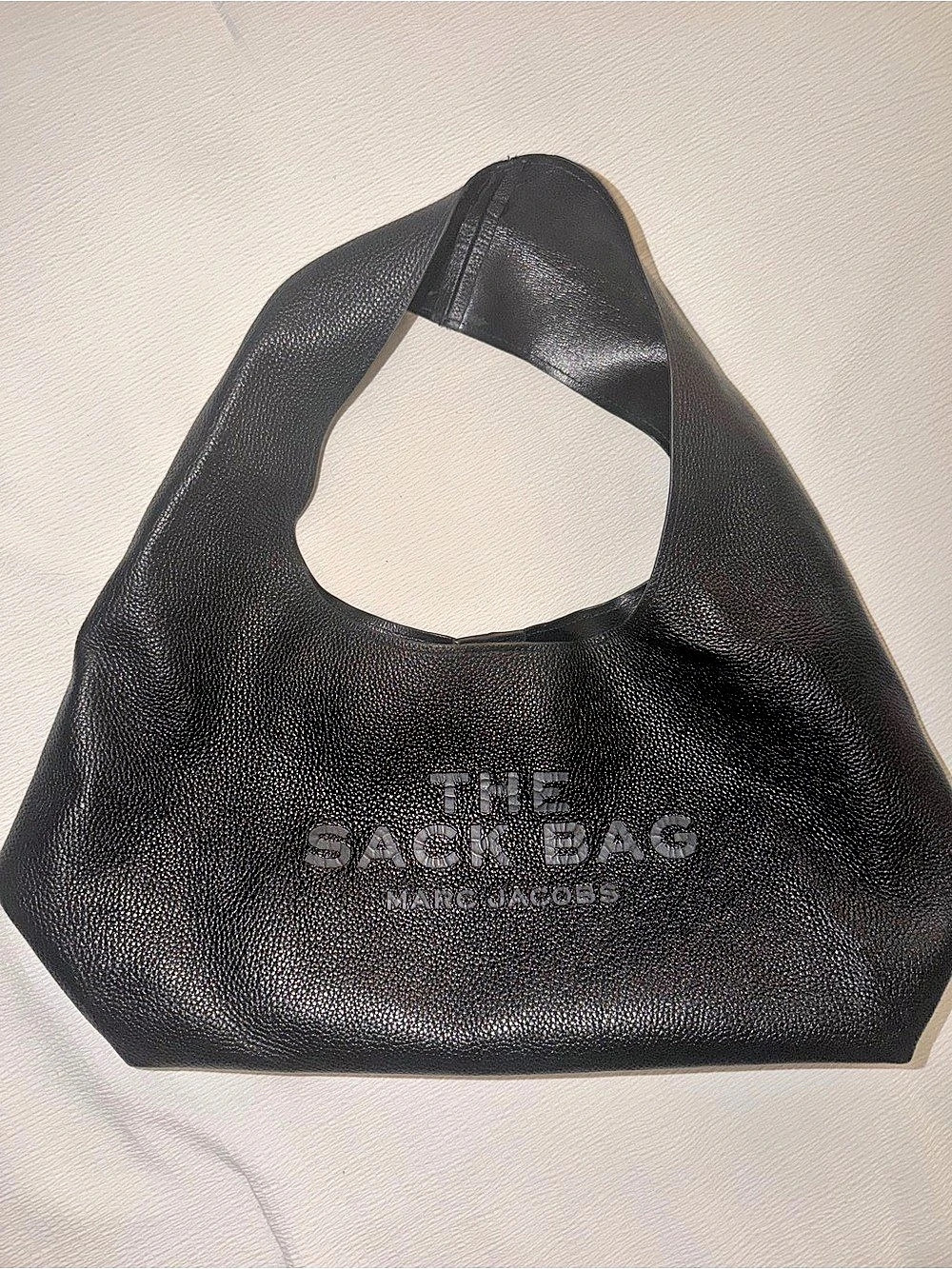 Marc Jacobs The Leather Sack Bag Black Shoulder Bag